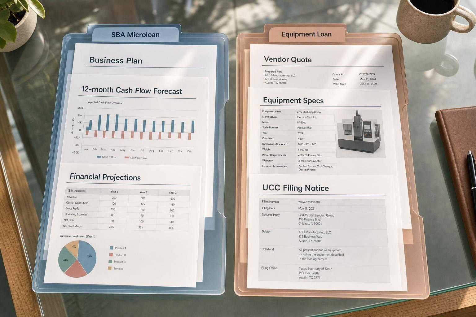 SBA Microloan vs Equipment Loan Documents